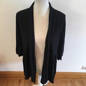Lane Bryant black open front cardigan 18/20
